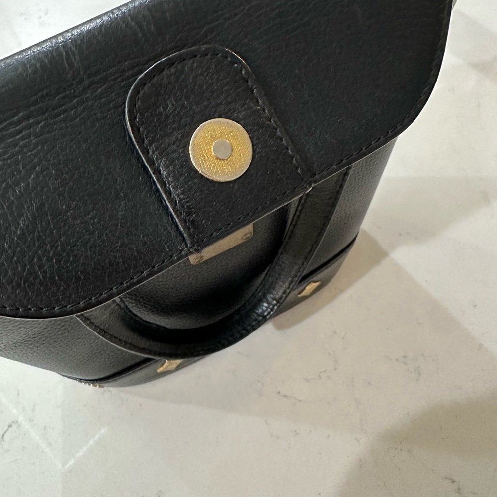 MCM Michael Cromer Black Leather Satchel Bag - Picture 9 of 10